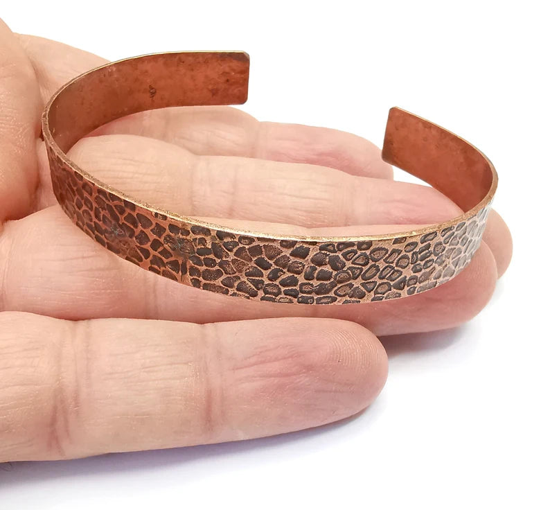 Branch Bracelet, Cuff Blank,Bangle Base, Antique Copper Plated Brass, Adjustable Bracelet (10mm) G35739
