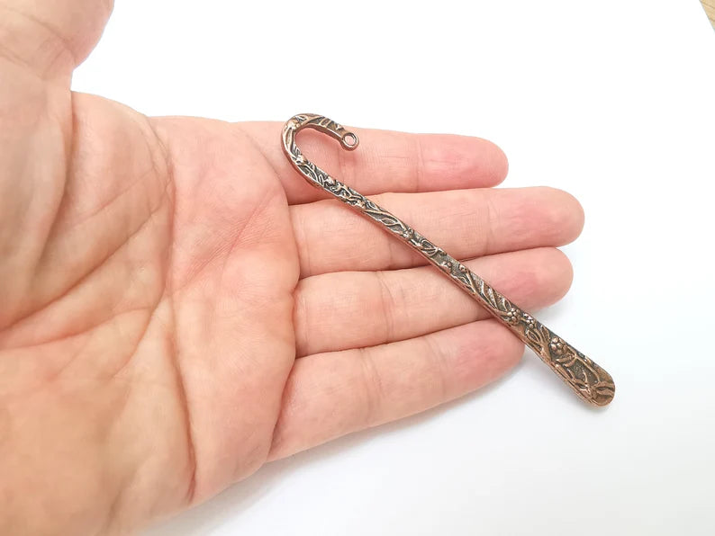 Copper Bookmark, Antique Copper Finding, Antique Copper Plated (110x10mm) G35847
