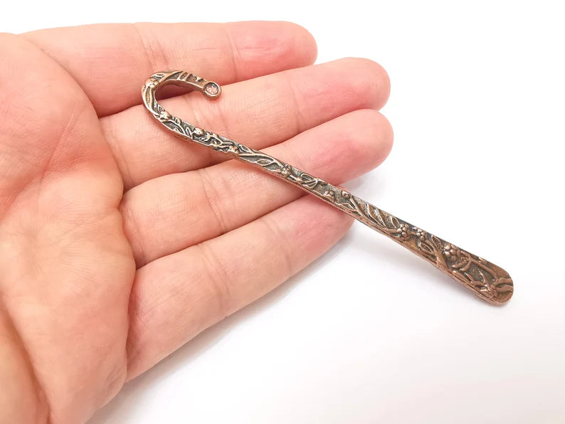 Copper Bookmark, Antique Copper Finding, Antique Copper Plated (110x10mm) G35847