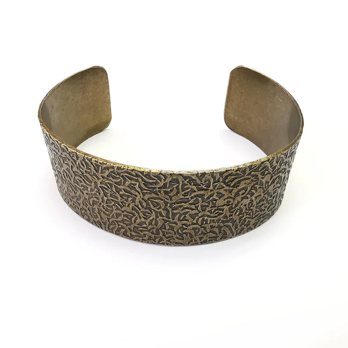 Branch Bracelet, Cuff Blank, Bangle Base, Antique Bronze Plated Brass, Adjustable Bracelet (25mm) G35740