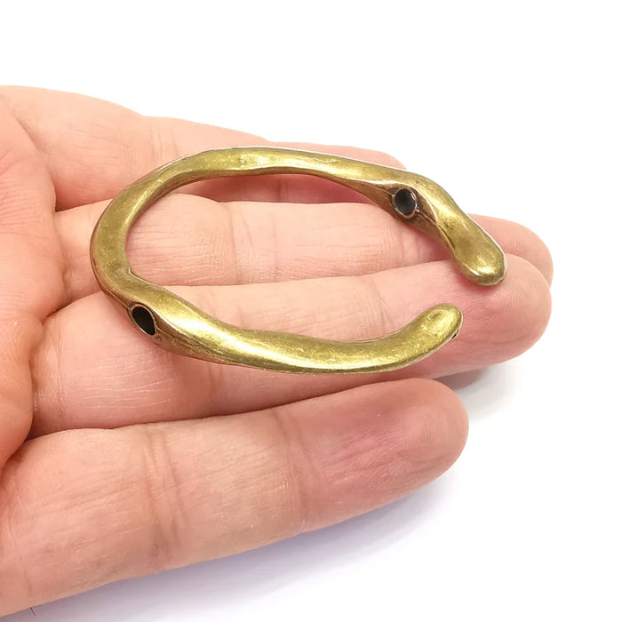 Bronze Connector, Necklace Parts, Jewelry Parts, Pendant Component, Antique Bronze Finding, Antique Bronze Plated (60mm) G35771