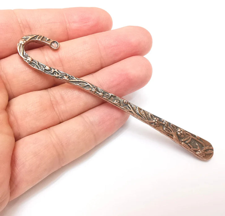 Copper Bookmark, Antique Copper Finding, Antique Copper Plated (110x10mm) G35847