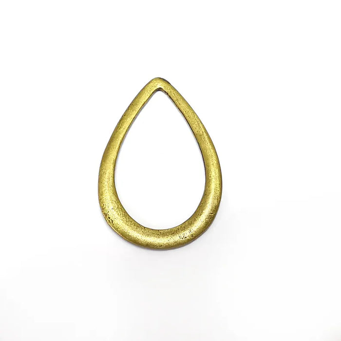 2 Bronze Drop Charms, Boho Charms, Rustic Charms, Earring Findings , Bronze Pendant, Necklace Parts, Antique Bronze Plated 40x27mm G36216