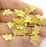 10 Gold Charms Butterfly Charms 10 pcs (12x10 mm) Gold Plated Charms , G20657
