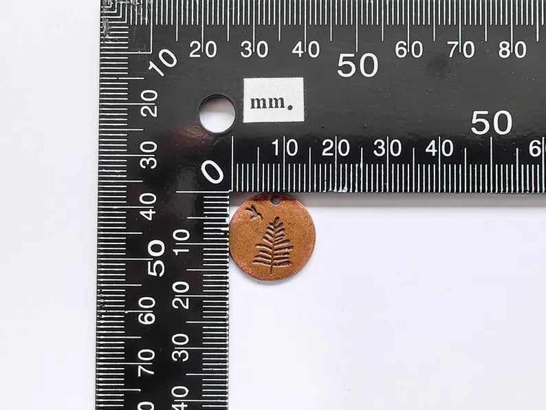 4 Tree and Bird Charms, Round Boho Charm, Earring Charm, Dangle Pendant, Necklace Parts, Antique Copper Plated Metal 17mm G36878