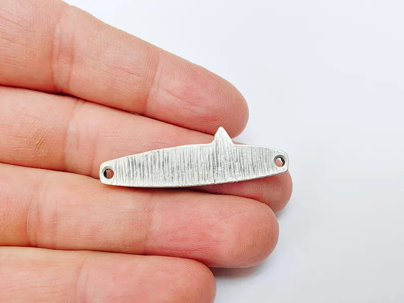 Mountain Tree Bar Pendant Connector, Forest Landscape Bracelet Charm, Nature Outdoor Necklace Jewelry, Antique Silver Plated 44x13mm G37101