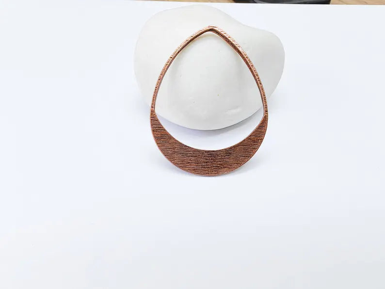 Drop Charms, Antique Copper Plated Charms (42x34mm) G37112