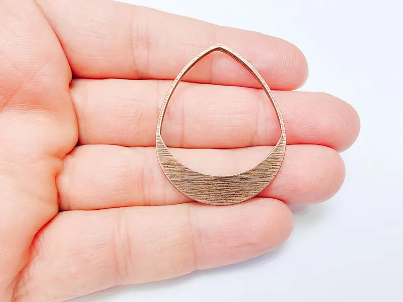 Drop Charms, Antique Copper Plated Charms (42x34mm) G37112