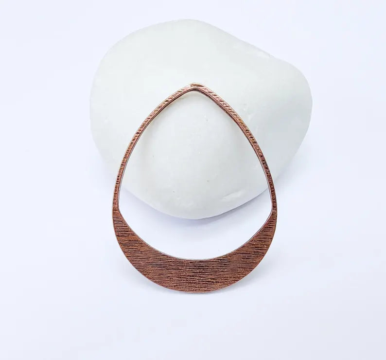 Drop Charms, Antique Copper Plated Charms (42x34mm) G37112