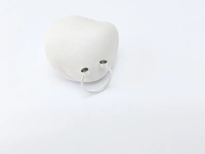 Double Bezel Ring Base, Adjustable Open Band Ring, Two Cup Setting for Cabochon or Resin, Adjustable Antique Silver Plated Brass 4mm G37153