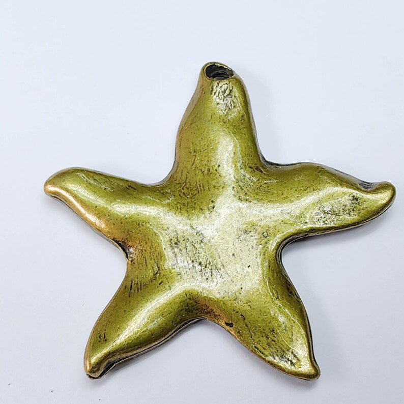 Starfish Charms Antique Bronze Plated Charms (55x55mm) G37646