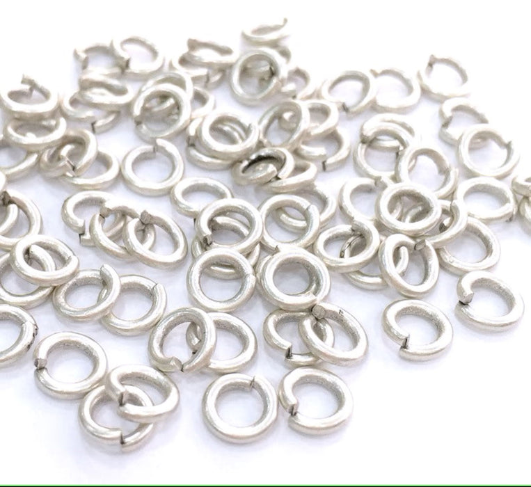 20 Pcs (6 mm) Antique Silver Plated Brass Strong jumpring ,Findings G3771