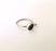 Sterling Silver Ring Blank Bezel Oxidized 925 Silver Ring Setting Resin Blank Cabochon Ring Mounting Adjustable Ring Base (8mm ) G30174