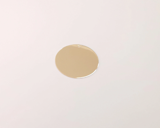 Sterling Silver Stamping Blank Charms 925 Silver Disc Charms Round Charms Pendant, Findings (31mm) G30107