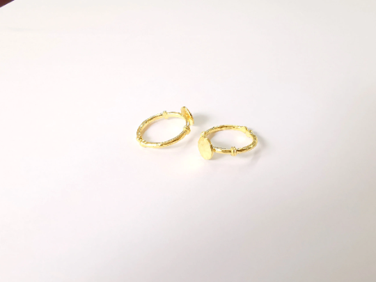 Stamping Ring Blanks, Gold Plated Sterling Silver, Engraving Blank, Statement Rings, Adjustable Nameplate Ring, 925 Solid Silver 8mm G30143