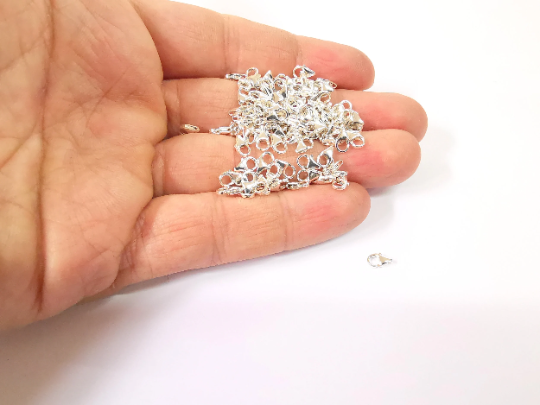 Sterling Silver Lobster Clasps 925 Solid Silver Findings (7x4mm) G30083