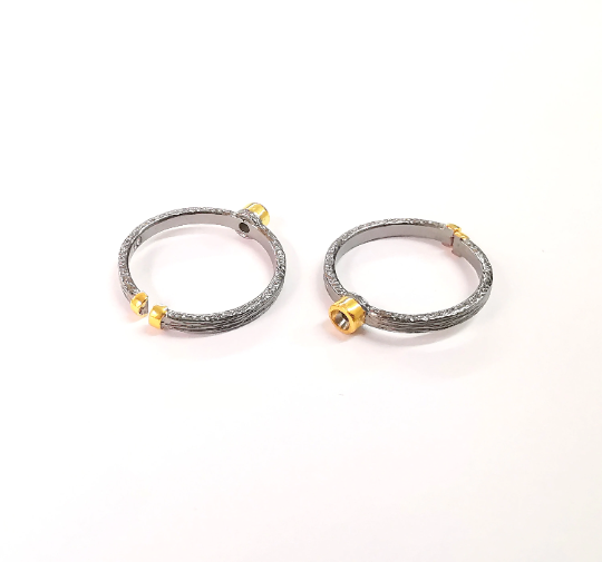 Sterling Silver Ring Blank Bezel Ring Setting 925 Silver Cabochon Ring Mounting Adjustable Ring Base (3mm round) G30097