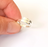Stamping Ring Blanks, Sterling Silver Crossing Ring, Wrap Ring, Cross Ring, Adjustable Engraving Blank Ring (3mm) G30096