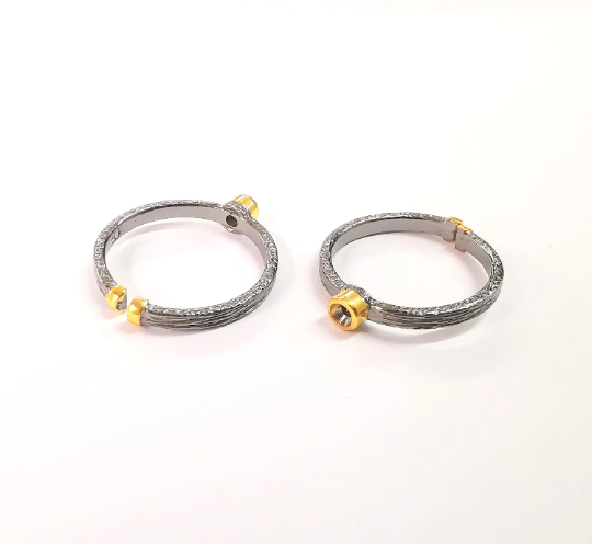 Sterling Silver Ring Blank Bezel Ring Setting 925 Silver Cabochon Ring Mounting Adjustable Ring Base (3mm round) G30097