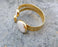 Bracelet with Real Pearls Gold Plated Brass Adjustable SR178