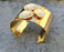 Flowers Bracelet Gold Plated Brass Adjustable SR181