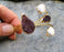 Bracelet with Purple Amethyst and Real Pearls Gold Plated Brass Adjustable SR196