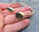 Bracelet with Colored Agate Gemstones Gold Plated Brass Adjustable SR203
