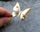 Butterfly Bracelet with Real Pearls Gold Plated Brass Adjustable SR218