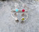 Bracelet With Colored Stones And Real Pearl Antique Silver Plated Brass Adjustable SR243