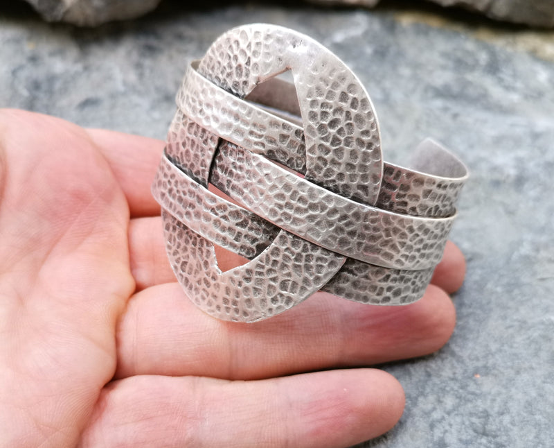 Bracelet Antique Silver Plated Brass Adjustable SR251