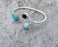 Bracelet with Colored Stones Antique Silver Plated Brass Adjustable SR253
