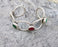Bracelet with Colored Stones Antique Silver Plated Brass Adjustable SR284