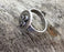 Ring Antique Silver Plated Metal Adjustable SR693