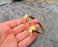 Flower Bracelet with Real Pearl Gold Plated Brass Adjustable SR62
