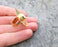 Ring with Real Pearl Gold Plated Brass Adjustable SR96