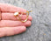 Ring with Real Pearls Gold Plated Brass Adjustable SR103