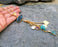 Necklace with Colored Gemstones Gold Plated Brass Adjustable  SR114