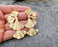 Leaf Earrings Gold Plated Brass  SR119