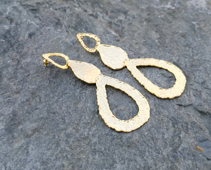 Drop Earrings Gold Plated Brass  SR120