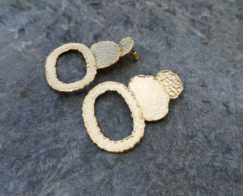 Earrings Gold Plated Brass  SR124