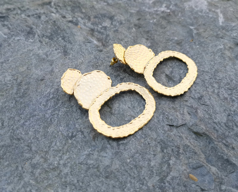 Earrings Gold Plated Brass  SR124