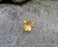 Flower Ring Gold Plated Brass Adjustable SR131