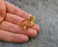 Flower Ring Gold Plated Brass Adjustable SR131