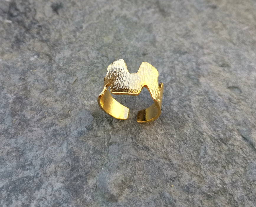 Ring Gold Plated Brass Adjustable SR134