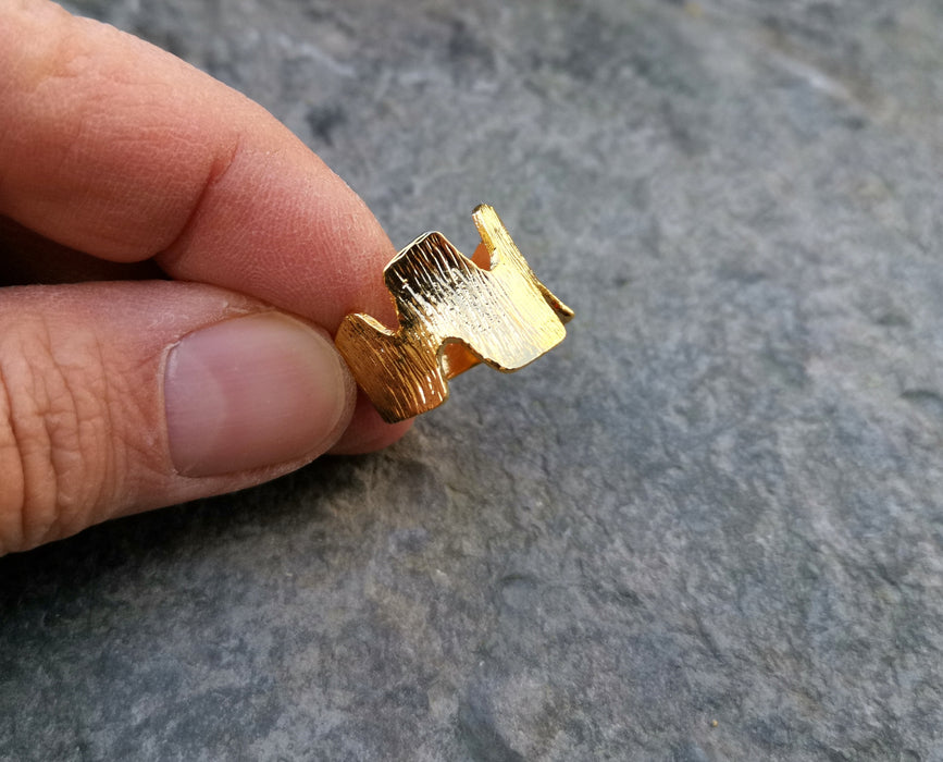 Ring Gold Plated Brass Adjustable SR134