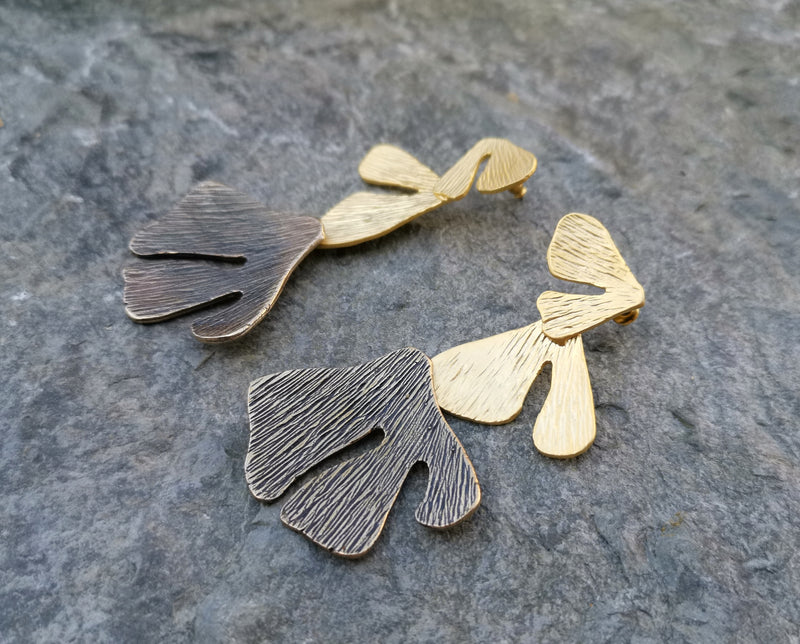 Earrings Gold Plated Brass  SR144