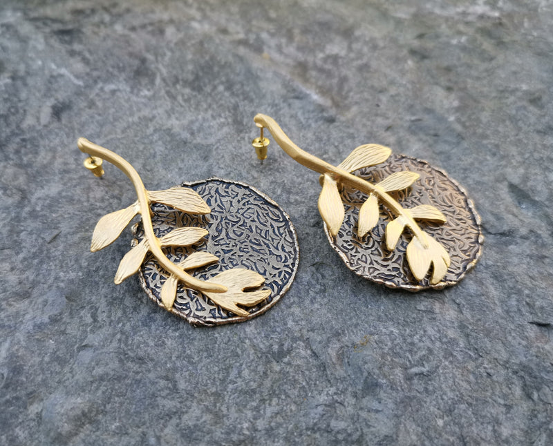 Earrings Gold Plated Brass  SR145