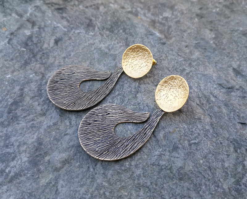 Earrings Gold Plated Brass  SR149