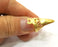 Knuckle Ring Gold Plated Brass Adjustable SR294