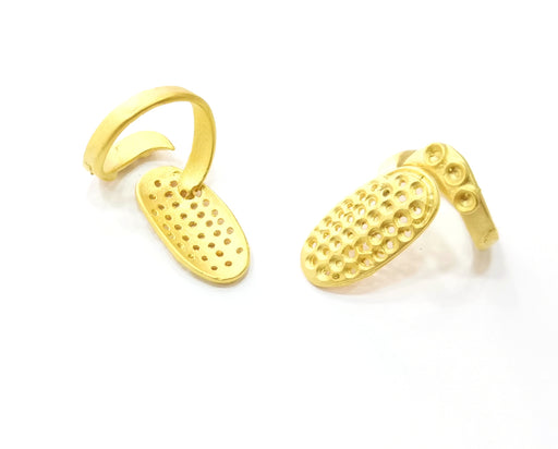 Knuckle Ring Gold Plated Brass Adjustable  SR297